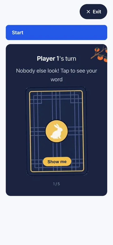 Pass the phone and peek at your card